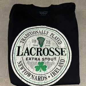 Guinness Black Lacrosse Tee